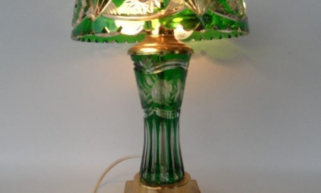 Dresden Peck Green Lausitzer Cut Crystal Glass Lamp Crystal pertaining to measurements 768 X 1024