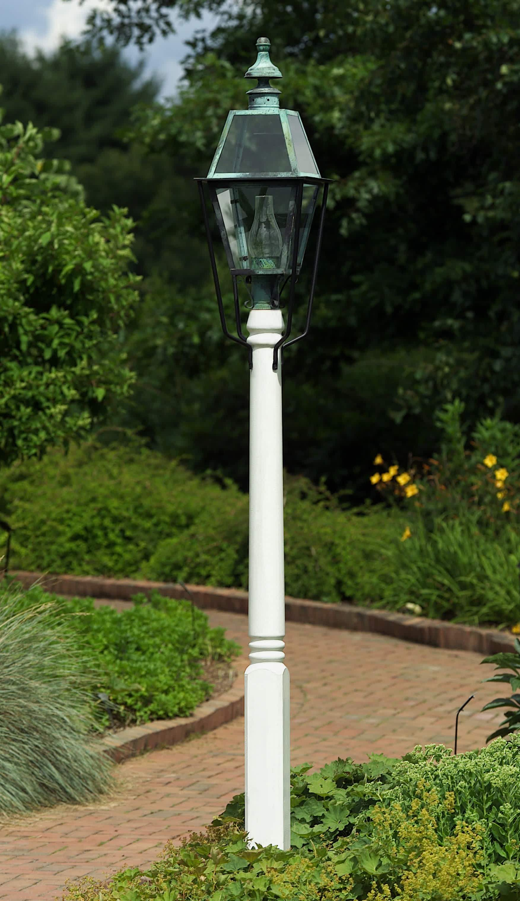 Driveway Light Posts Outdoor Cedar Wood Lamp Lantern Poles with regard to size 1753 X 3040