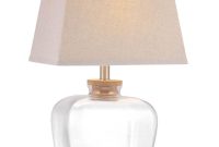 Dsi Fillable 2025 In Clear Glass Table Lamp With Linen Shade 16493 pertaining to size 1000 X 1000