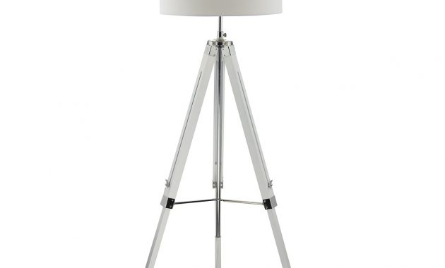 Easel White Gloss Wood Floor Lamp With Shade within proportions 1200 X 1200