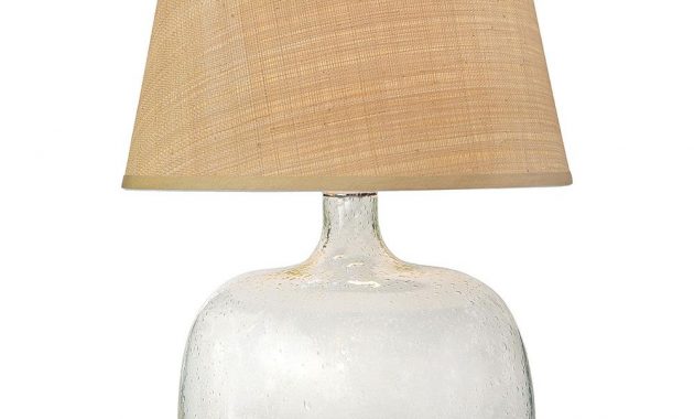 Edgewater Coastal Beach Clear Seeded Glass Table Lamp Kathy Kuo Home in sizing 1000 X 1000