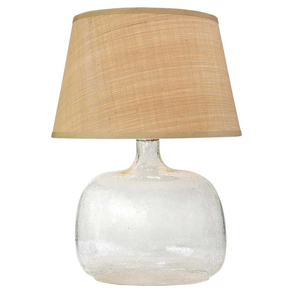 Edgewater Coastal Beach Clear Seeded Glass Table Lamp Kathy Kuo Home in sizing 1000 X 1000