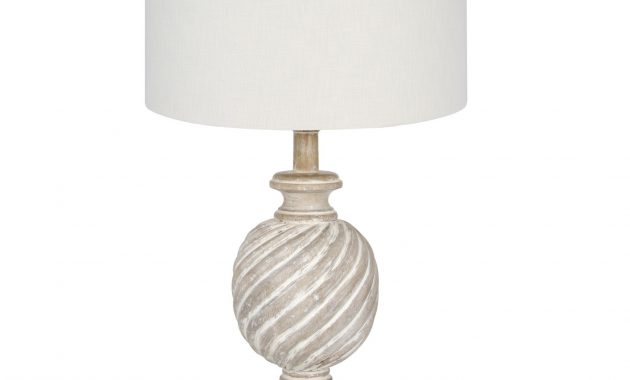 Ellie Antique White Wash Wooden Table Lamp Base within sizing 1600 X 1600