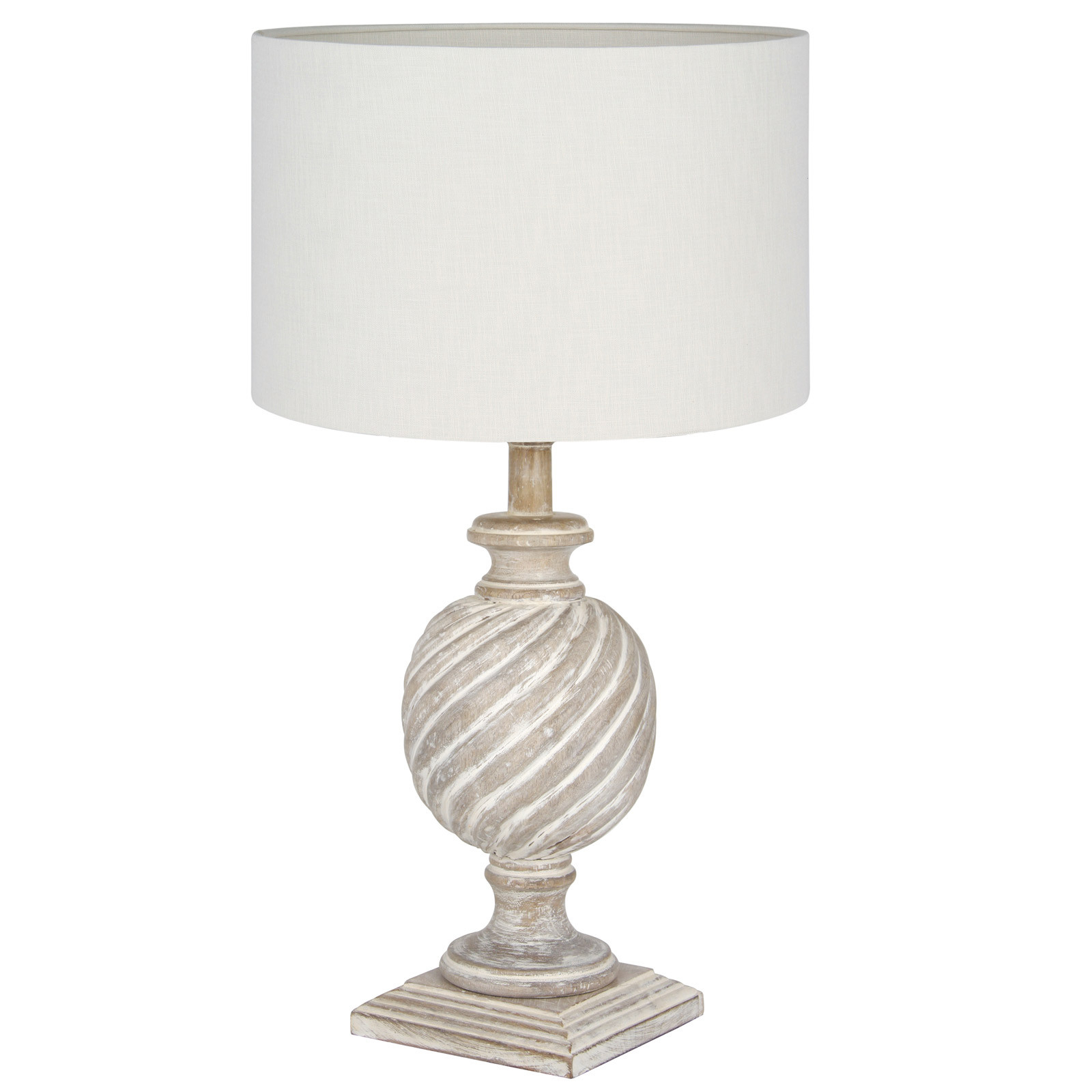 Ellie Antique White Wash Wooden Table Lamp Base within sizing 1600 X 1600