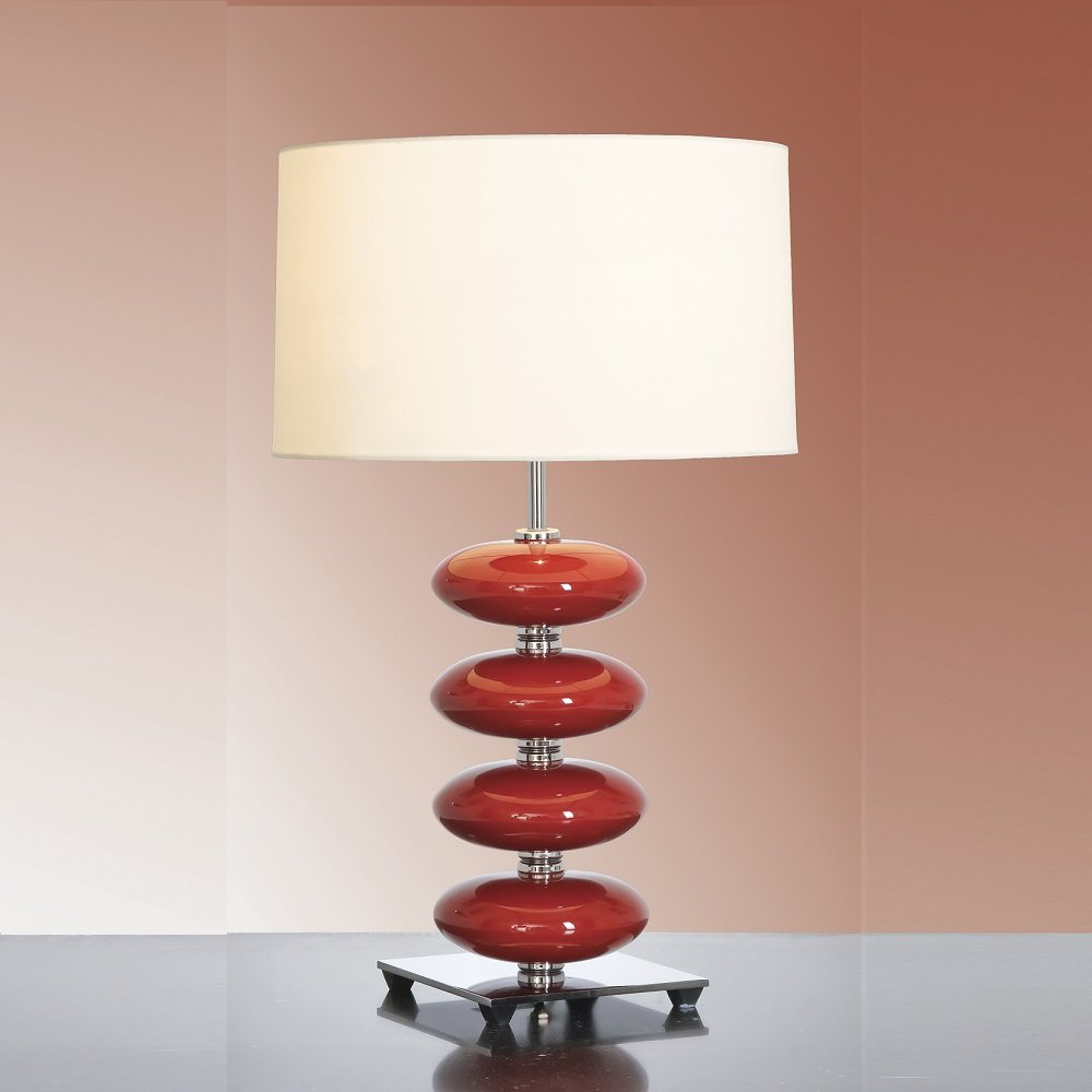 Elstead Lighting Onyx Red Table Lamp Elstead Lighting From throughout proportions 1000 X 1000