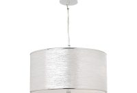 Endon Rebolo 3ch Pendant Ceiling Light In Chrome With Silver Shade within size 1000 X 1000