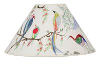 Exotic Bird Painted Lampshade for proportions 1000 X 1000