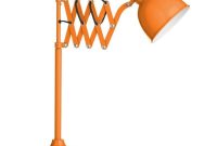 Extendable Desk Lamp Orange Shade Metal Base Office Study Home intended for measurements 1000 X 1000