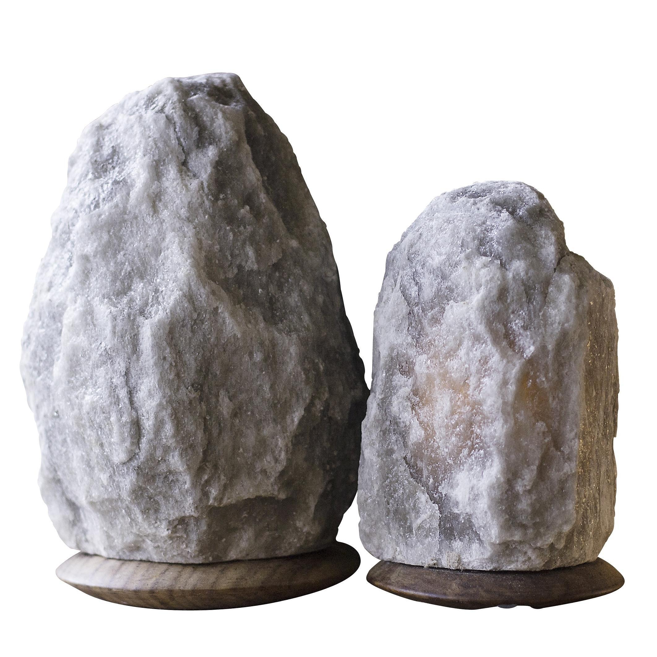 Fair Trade Rare Grey Himalayan Crystal Salt Lamps Set Of 2 So inside size 2124 X 2124