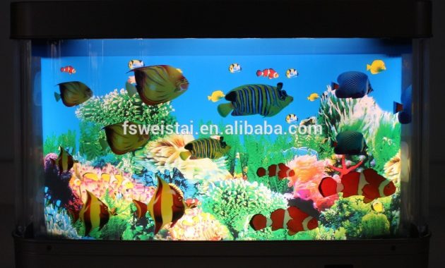 Fake Aquarium Tank Fish Moving Night Light For Kids Room Lamp Night throughout proportions 1000 X 1000