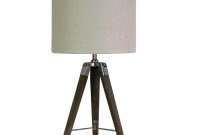 Fangio Lighting 28 In Tripod Table Lamp In Weathered Grey Wood And pertaining to size 1000 X 1000