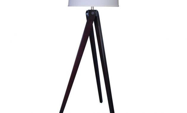 Fangio Lighting 60 In Espresso Wood Tripod Floor Lamp Qf 1646 The throughout sizing 1000 X 1000