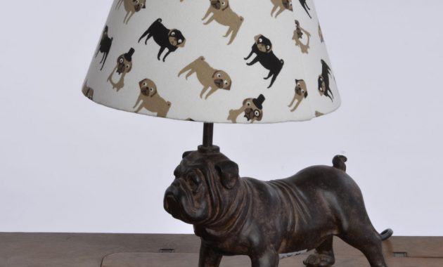 Fenella Smith Lampshades Handmade Lampshade In Pug Fabric regarding measurements 1000 X 1000