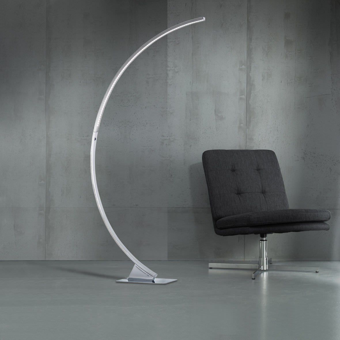 Floor Standing Lamp Contemporary Metal Arc Luz 1lmp Wofi regarding measurements 1180 X 1180