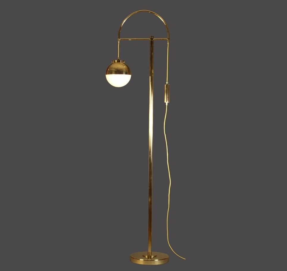 Floor Standing Lamp Traditional Brass Silver 21111 Woka for measurements 965 X 911