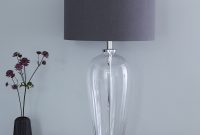 Fluted Glass Table Lamp With Slate Grey Shade Primrose Plum throughout sizing 1100 X 1100