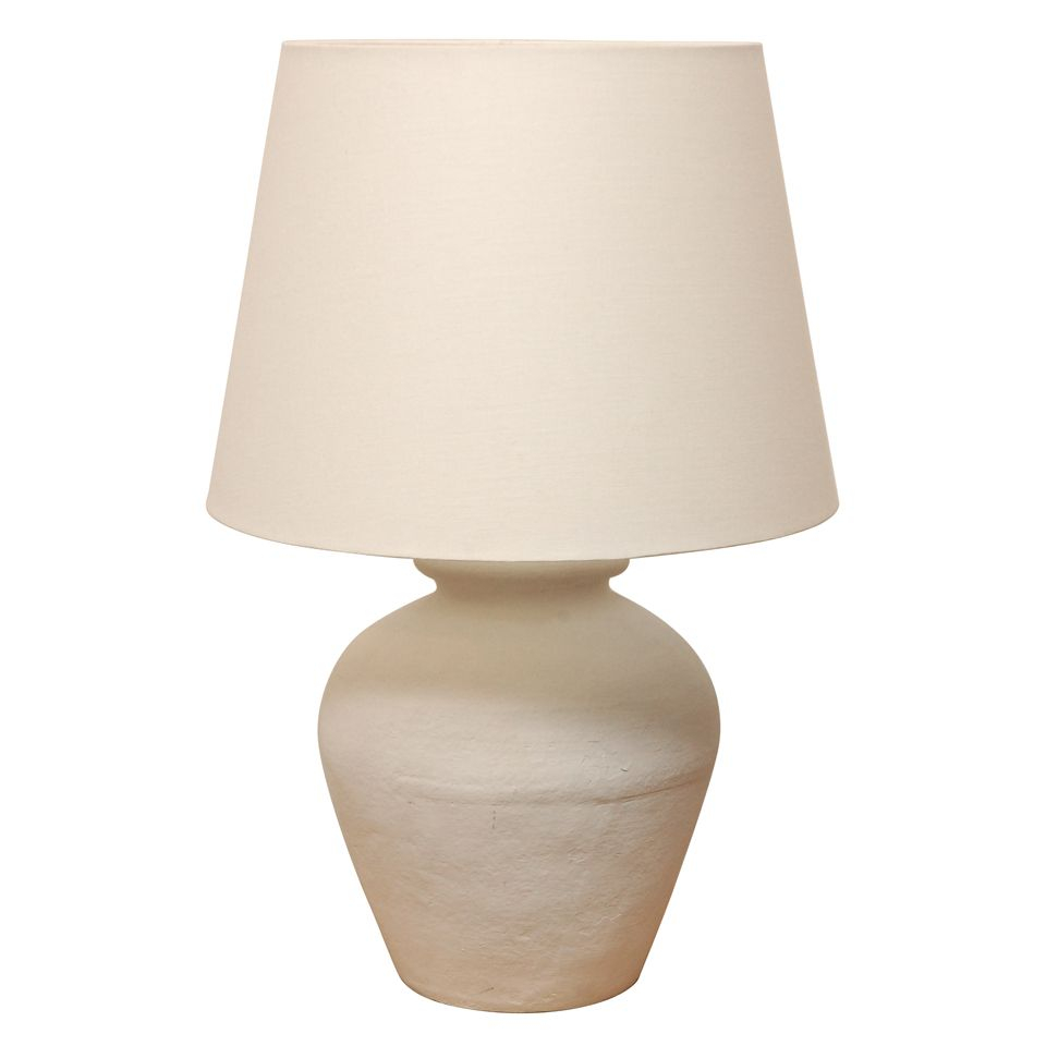 Frances Elkins Bean Pot Lamp In White Plaster Finish Table Lamps with dimensions 960 X 960