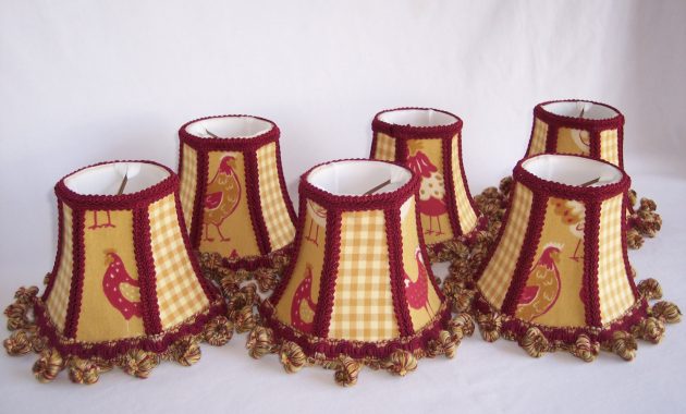 French Country Roosters Chandelier Shades Set Dressmyshade Dma pertaining to sizing 1500 X 1123