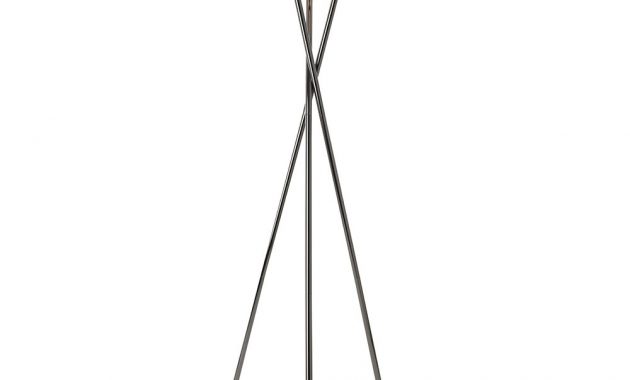 Furniture Astley Tabor Tripod Floor Lamp Black Nickel Design regarding proportions 1000 X 1000