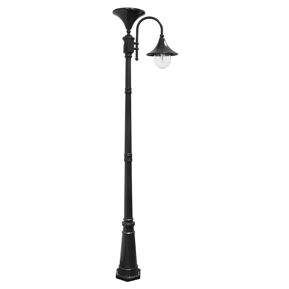 Gama Sonic Everest Single Black Outdoor Integrated Led Solar Lamp for sizing 1000 X 1000