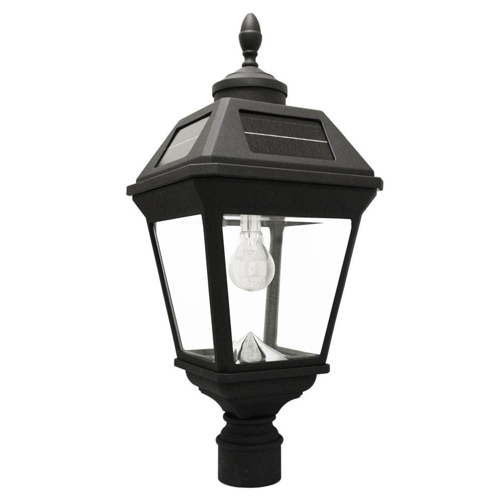 Gama Sonic Imperial Bulb Series Single Black Integrated Led Solar with proportions 1000 X 1000