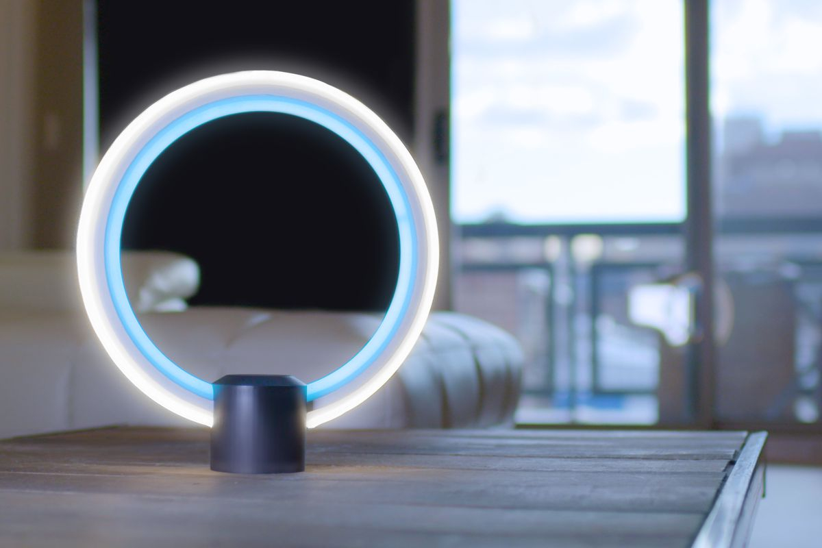 Ge Made A Circular Lamp With Alexa In It The Verge within measurements 1200 X 800