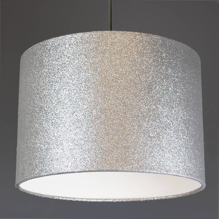 Glitter Lampshade Choice Of Colours Quirk Notonthehighstreet for measurements 900 X 900