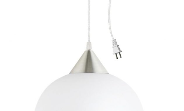 Globe Electric Amris 1 Light 11 In Plug In White Hanging Pendant with proportions 1000 X 1000