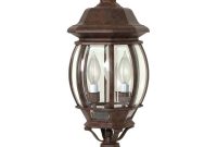 Glomar Concord 3 Light Old Bronze Outdoor Lamp Post Head Hd 898 with size 1000 X 1000