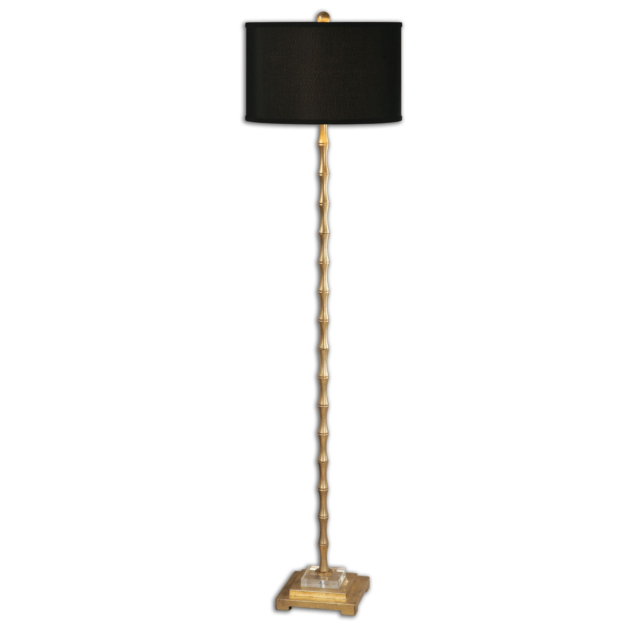 Golden Bamboo Floor Lamp Black And Gold within proportions 2100 X 2100