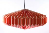 Gorgeous Retro Style Orange Origami Lampshade From Dowsing in size 2827 X 3187