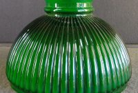 Green Ribbed Glass Lamp Shade Oil Lamp Antiques inside sizing 1024 X 927