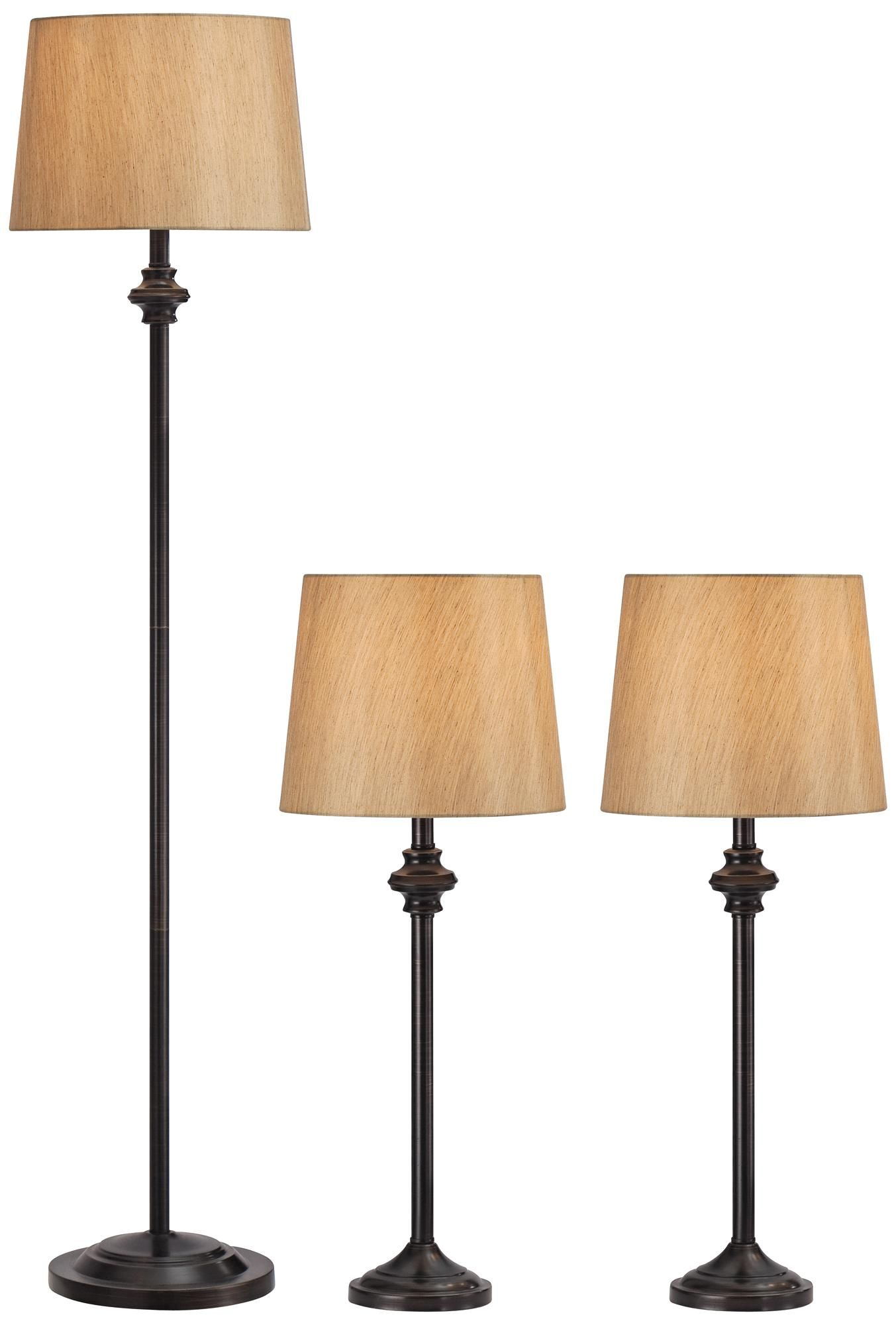 Griffith Bronze Table Lamps And Floor Lamp Set Of 3 Style X8519 in sizing 1353 X 2000