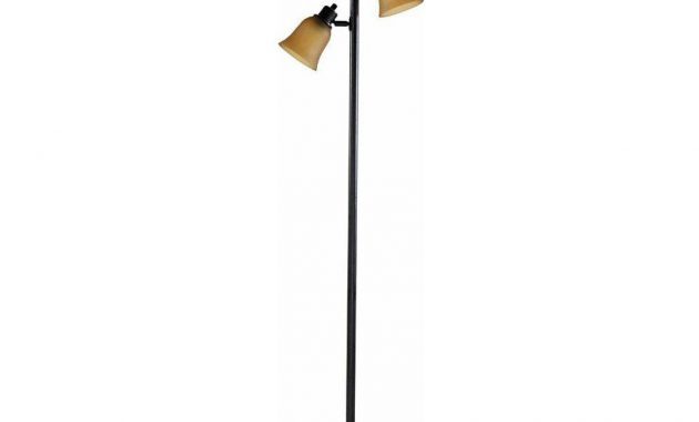 Hampton Bay 70 In Antique Bronze Track Tree Floor Lamp With 3 Amber in size 1000 X 1000