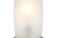 Hampton Bay 85 In Brushed Nickel Accent Lamp With Frosted Crackled inside sizing 1000 X 1000