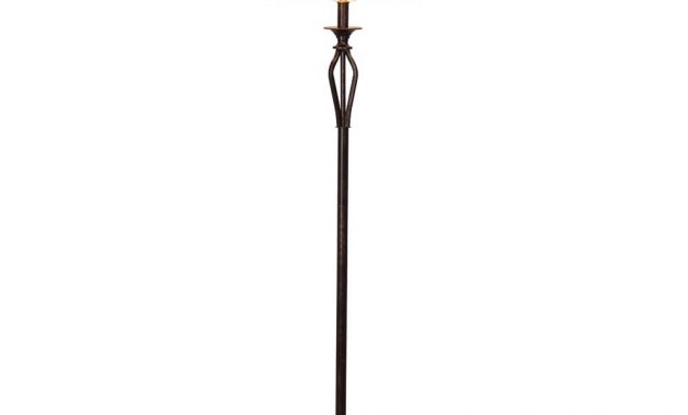 Hampton Bay Rhodes 5850 In Bronze Floor Lamp With Natural Linen regarding dimensions 1000 X 1000