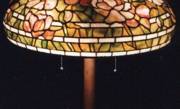 Hand Crafted Tiffany Reproduction Lamp Spring Peony Applebeck with measurements 938 X 1200