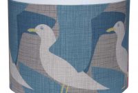 Handmade Seagull Lampshade In Blue with regard to size 1181 X 1181