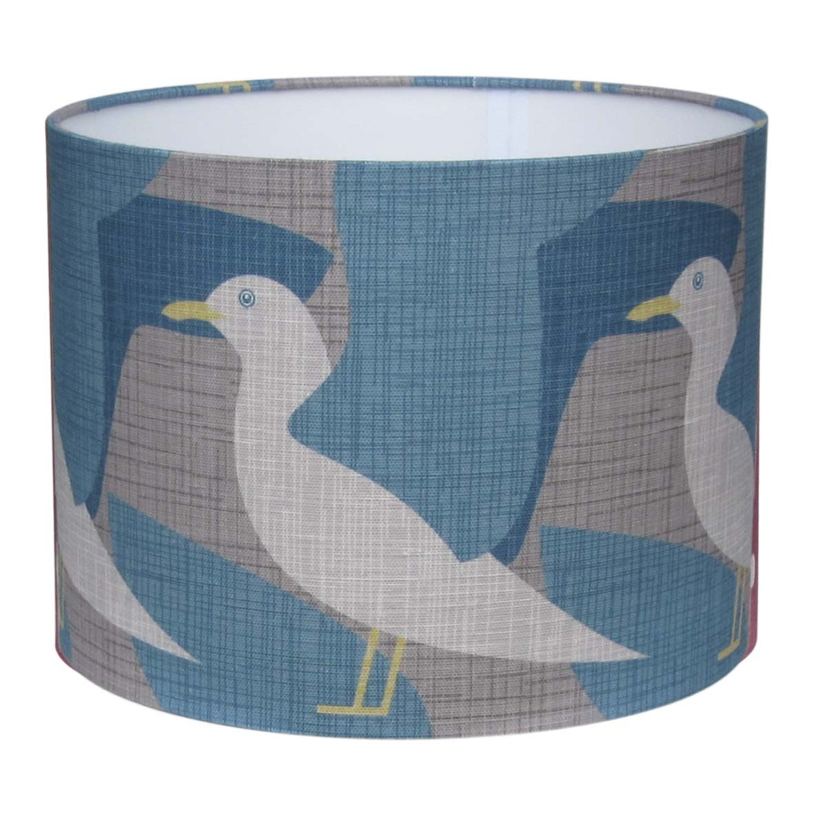 Handmade Seagull Lampshade In Blue with regard to size 1181 X 1181