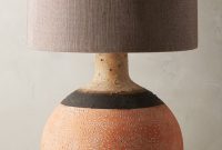 Handpainted Earthenware Lamp Ensemble Earthenware within dimensions 1450 X 2175