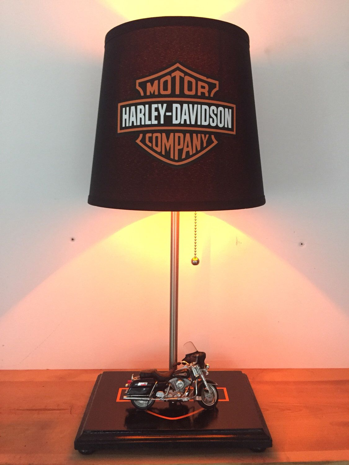 Harley Davidson Motorcycle Lamp Biker Light Table Lamp Home Decor with regard to proportions 1125 X 1500