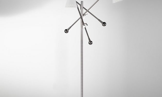 Havana Nickel Three Arm Floor Lamp Modern Floor Lamps Jonathan regarding dimensions 1400 X 1400