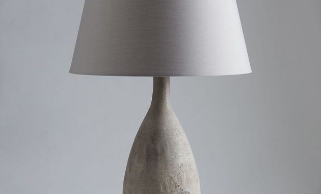 Hayward Concrete Table Lamp And Shade in proportions 1000 X 1000