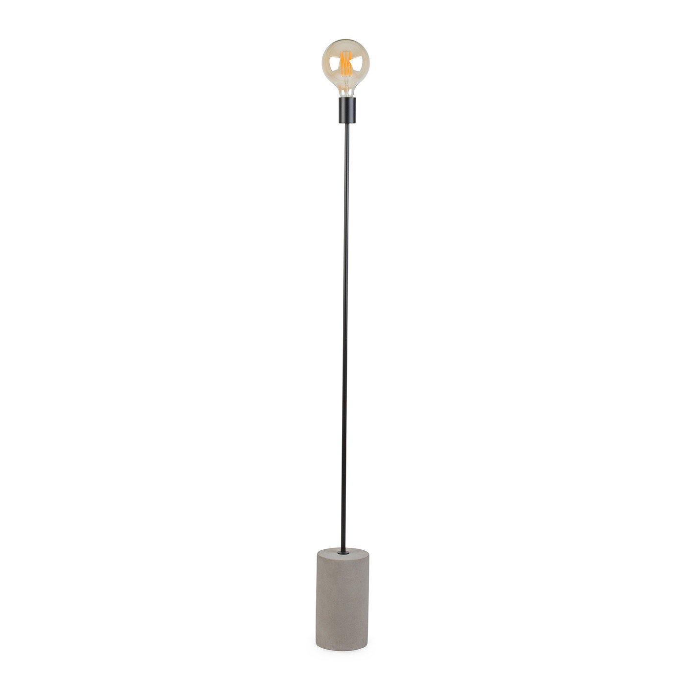 Heals Bristol Floor Lamp Matt Black Concrete Base Heals for sizing 1400 X 1400