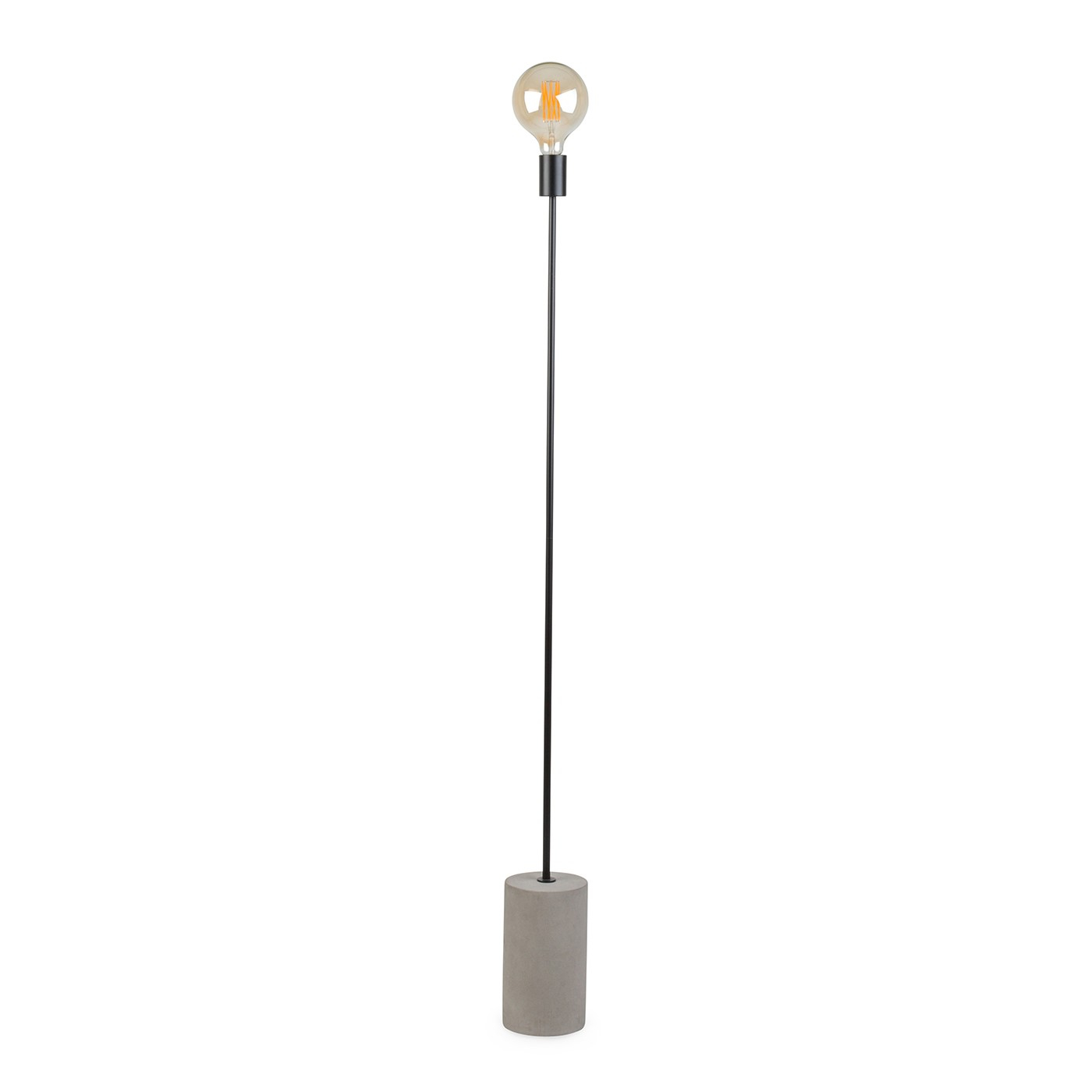 Heals Bristol Floor Lamp Matt Black Concrete Base Heals regarding sizing 1400 X 1400