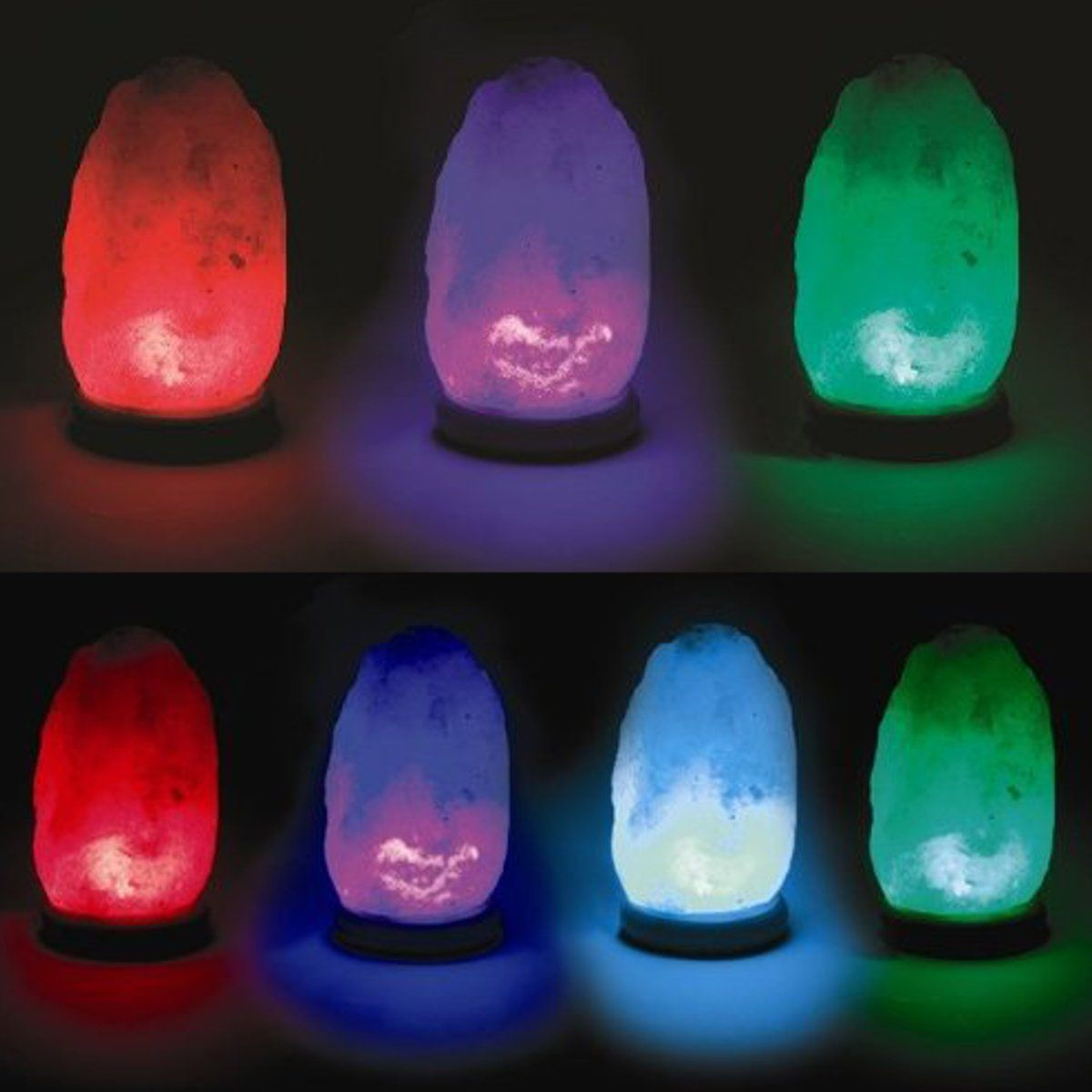 Himalayan Salt Lamp Crystal Rock Ionized Usb 7 Color Changeable Led in dimensions 1200 X 1200