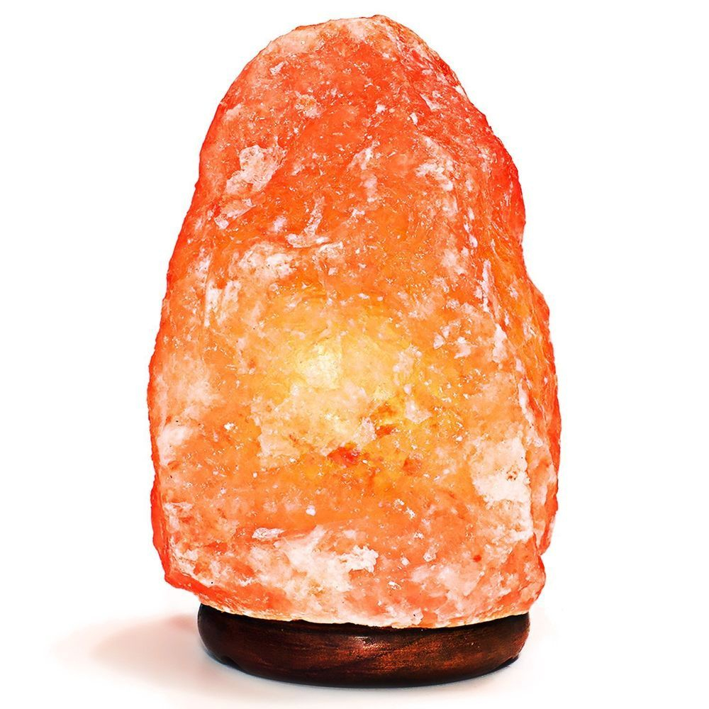 Himalayan Salt Lamp Hand Carved Elegant Wood Base Bulb 5 To 7 regarding size 1000 X 1000