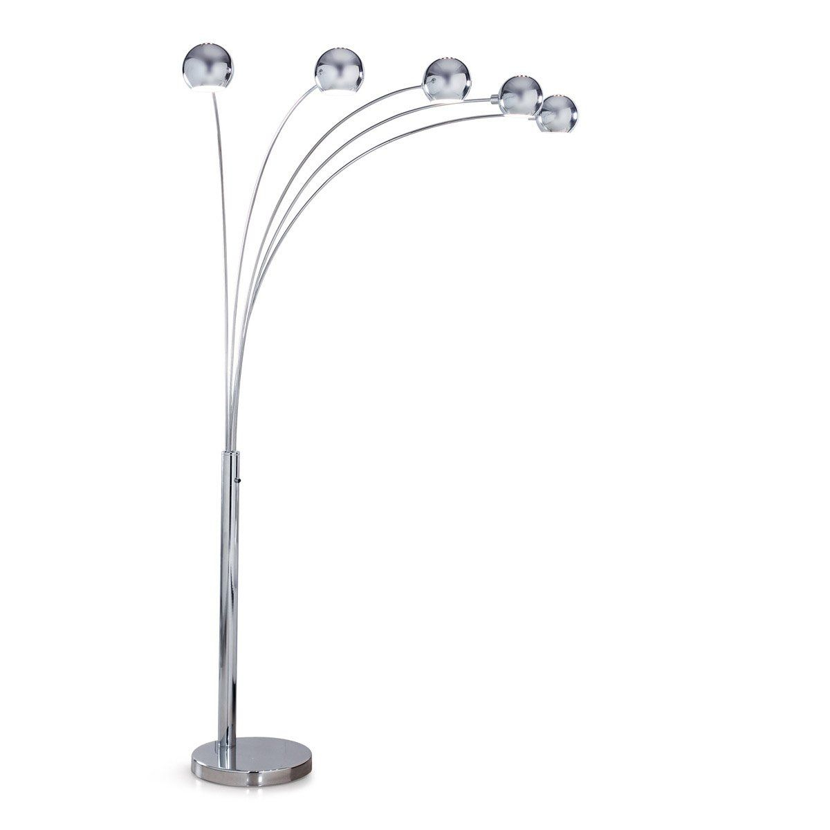 Hometrend Orbs 5 Light Arc Floor Lamp Arch Lamp Modern Floor Lamp with regard to proportions 1200 X 1200