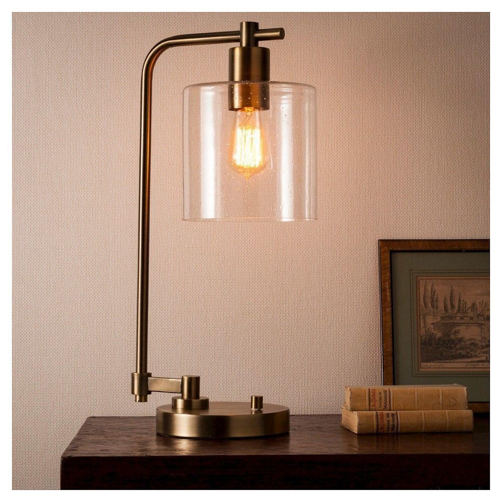 Hudson Industrial Desk Lamp Antique Brass Includes Cfl Bulb throughout measurements 1000 X 1000