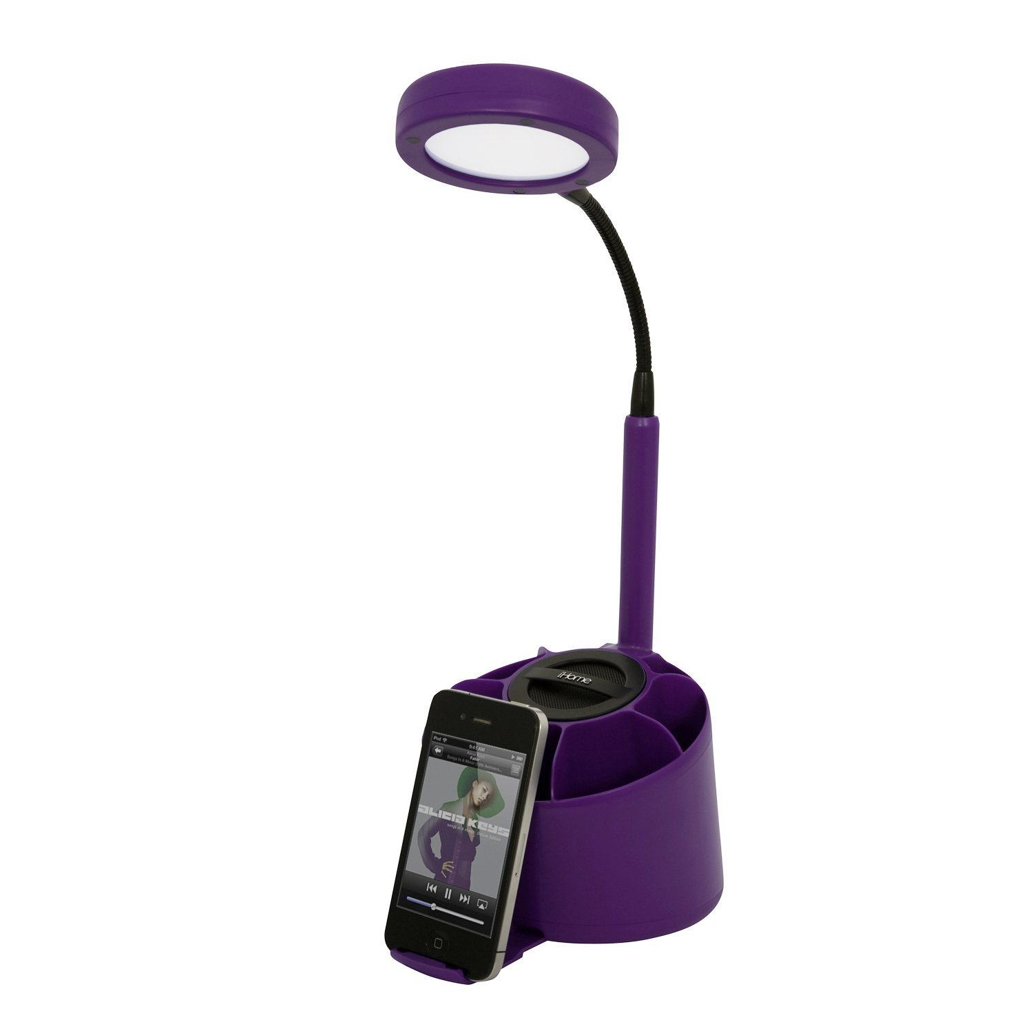 Ihome Desk Lamp With Pen Organizer And Speaker Purple Tanga throughout dimensions 1500 X 1500